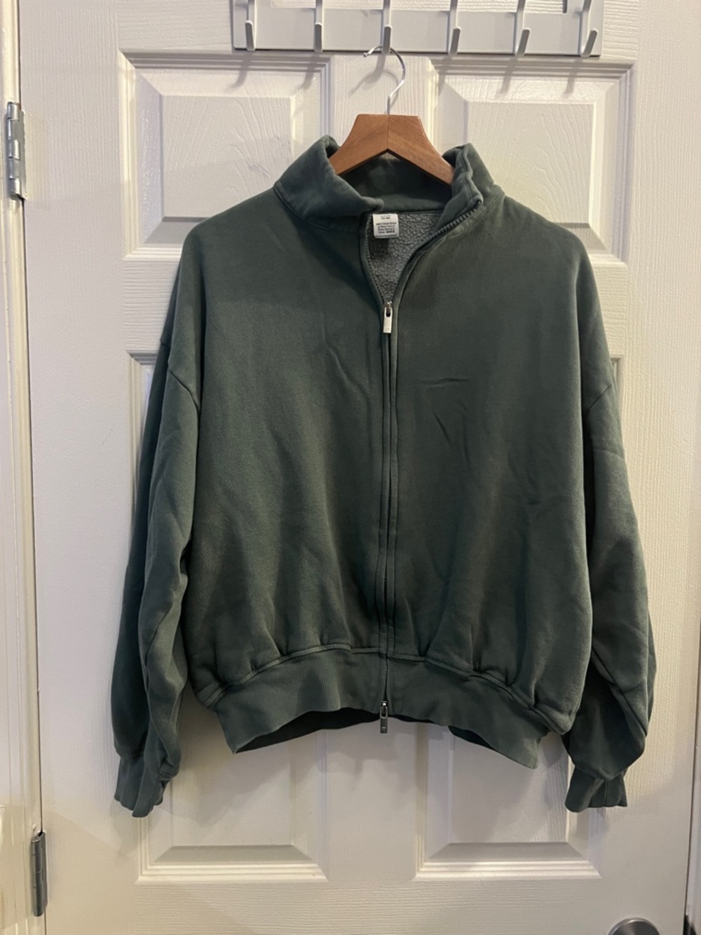 PINK Victoria's Secret Olive Green Half-Zip Pullover